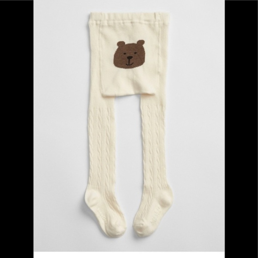 Free w purchase Baby Gap bear bottom thick warm tights